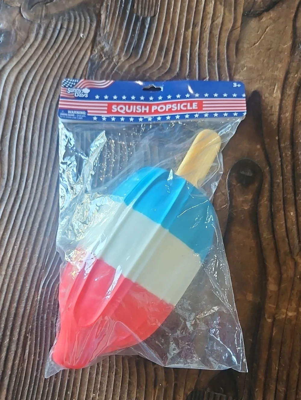 Red White & Blue Squish Popsicle Toy